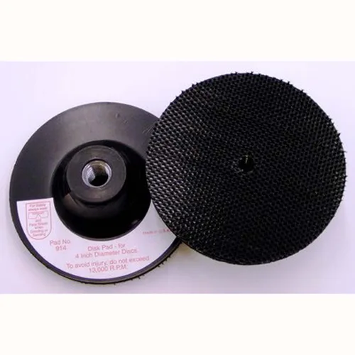 Vista 4 de 3M(TM) 905 soporte de almohadilla de disco, acoplamiento de gancho y bucle, de 5 pulgadas de diámetro x 1/4 pulgadas de grosor, rosca externa