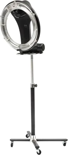 Vista 7 de Secador de pelo infrarrojo profesional orbiting de 1000 W - Secador de salón giratorio independiente con base giratoria giratoria, 3 funciones + 6
