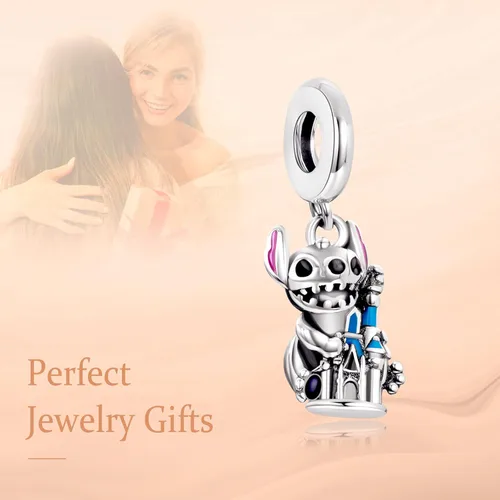 Vista 3 de S925 Sterling Silver Charm Pendant Dangle Beads Spider Movie for Bracelet Necklace for Women Girls Gifts