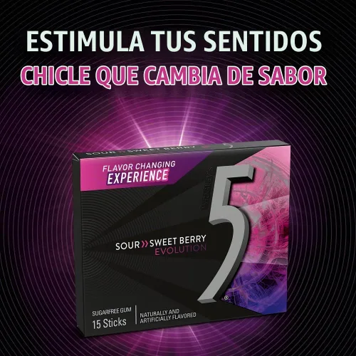 Vista 3 de 5 GUM Evolution - Paquete de goma de mascar sin azúcar de bayas ácidas a
