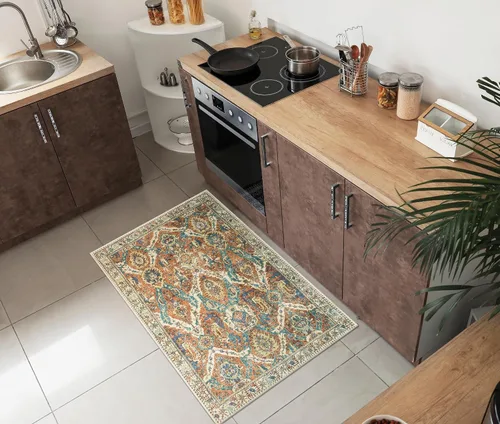 Vista 60 de Keen Home Design - Tapete lavable a máquina con respaldo antideslizante, para entrada, cocina, baño, lavandería, vintage de pelo orto y duradero