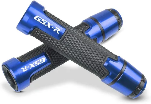 Vista 12 de 7/8 '' 0.866 in motocicleta CNC aluminio Powersports manillar Grips con extremos de agarre para Suzuki GSXR 125 250 300 600 750 1000 1300 titanio