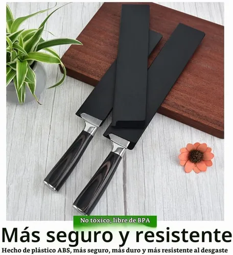 Vista 4 de 10 piezas de juego de protectores universales para el filo del cuchillo, funda para cuchillo sin BPA, suave con tus cuchillas 10 protectores