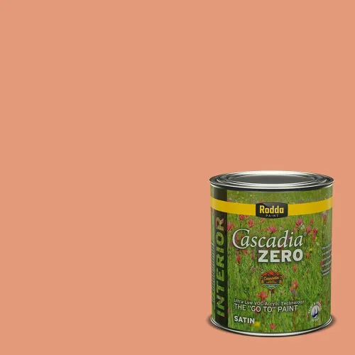 Vista 90 de Rodda Paint CASCADIA ZERO - Pintura plana e imprimación para interiores en uno, cuarto de galón, crema de ballet