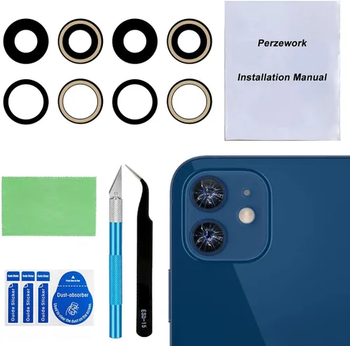 Vista 13 de Juego de 2 lentes de repuesto originales para cámara trasera para iPhone 11 Pro Max y iPhone 11 Pro con adhesivo preinstalado y kit de herramientas