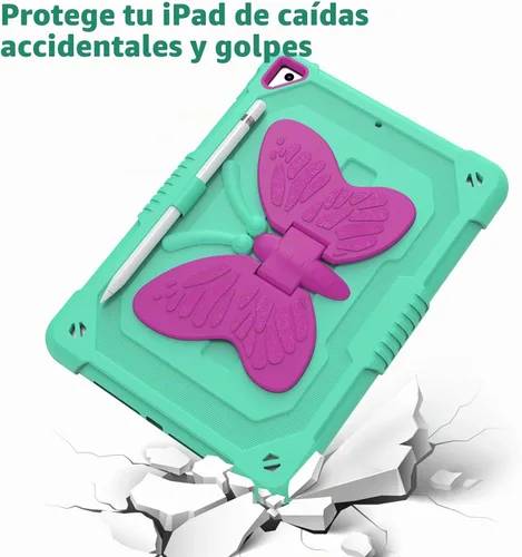 Vista 3 de Ambison Kids - Funda para iPad de 9ª/8ª/7ª generación de 10,2 pulgadas, color menta