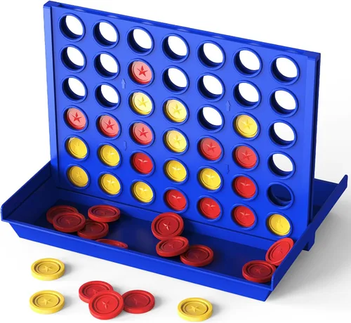 Vista 12 de Pup Go Juego Grande de 4 en Raya para Niños de 3 Años en Adelante para Niños, Niñas y Adolescentes, Juegos de Mesa Familiares para Interiores