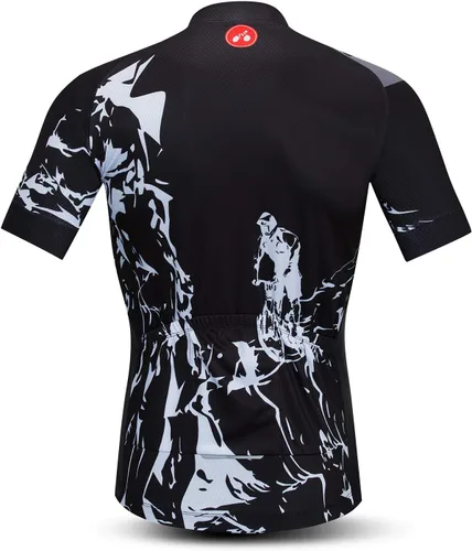 Vista 104 de Weimostar Hombre Ciclismo Jersey Manga Corta Bicicleta Ropa Multicolor Diamante