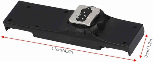 Vista 2 de Divisor de zapata caliente, soporte de luz multifuncional para zapata caliente, adaptador de placa de montaje de zapata, accesorios de alta carga