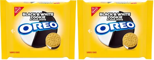 Vista 18 de OREO Galletas de sándwich de crema de galletas blancas y negras, edición limitada, 10.68 onzas