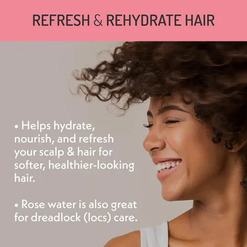 Vista 6 de Eve Hansen Spray de agua de rosas orgánico – Bruma pura de agua de rosas para hidratación y brillo refrescante Tónico facial y spray de ajuste
