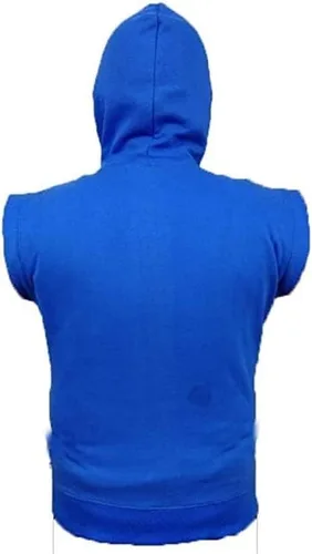 Vista 2 de Sudadera con capucha azul