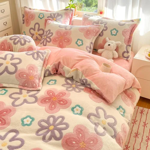 Vista 6 de MorroMorn Fundas de Almohadas Decorativas Florales, 2 Paquetes Fundas de Almohadas de Felpa Tamaño Estándar, Fundas de Almohadas Suaves y Peludas