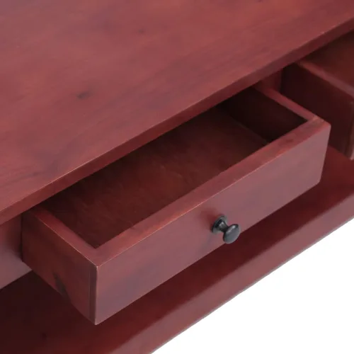 Vista 8 de Coffee Table Brown 39.4x21.7 x18.1 Solid Mahogany Wood Living Room Center Table End Tables Living Tables Mesa De Centro para Sala for Dining Room