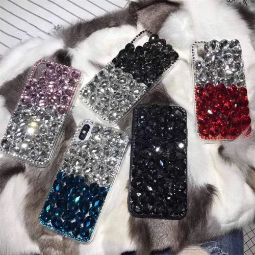 Vista 2 de Funda para Moto G4 Play, lujo 3D hecho a mano con piedras brillantes de cristal, diamantes de imitación brillantes, para Motorola Moto G4 Play