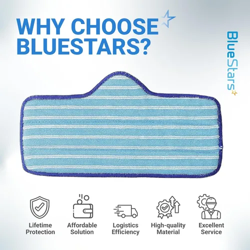Vista 8 de BlueStars Almohadilla de microfibra para trapeador de vapor Dupray Neat Cleaner, pieza de repuesto reutilizable y lavable, diseñada para múltiples