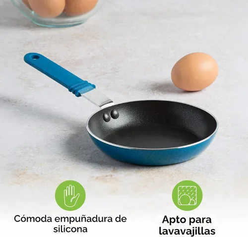 Vista 7 de Ecolution Kitchen Extras - Sartén (5-1/2 pulgadas), color azul