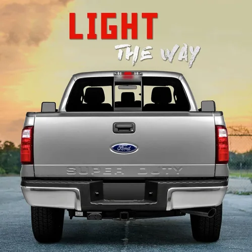 Vista 3 de Reemplazo para Ford F-250 F-350 F-450 F-550 Super Duty/Ford Ranger 1993-2011 Lente de humo LED cromado carcasa trasera de montaje alto 3ª tercera