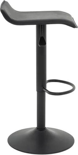 Vista 9 de Vogue Furniture Direct - Juego de 2 taburetes de bar ajustables, taburetes de bar giratorios de cuero sintético con elevación, silla de bar sin