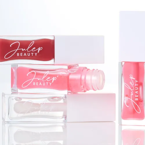 Vista 6 de Julep So Plush Glossy Lip Oil – Tinte hidratante para labios y brillo, malva suave 05 Malva suave