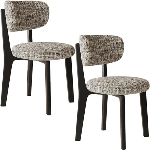 Vista 40 de YVYKFZD Solid Wood Dining Chairs, Armless Dining Room Chair Set, Upholstered Kitchen Chairs, Living Room Chair with Removable Fabric Seat Cushion