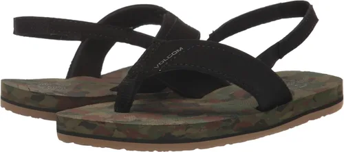 Vista 8 de Volcom Sandalia Victor unisex para niños grandes, gris, azul , 9