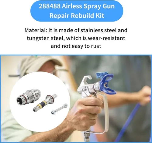 Vista 6 de 288488 Kit de reparación de pistola apto para contratista FTX II Airless Gun Tool, reemplaza 288-488 288430 288420