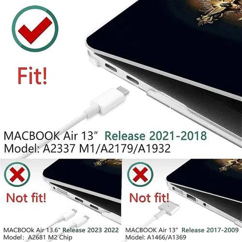 Vista 59 de Funda para computadora MacBook Pro de 13 pulgadas, modelo A1425/A1502, modelo A1425/A1502, diseño de primera calidad, funda rígida para laptop 3D 3D
