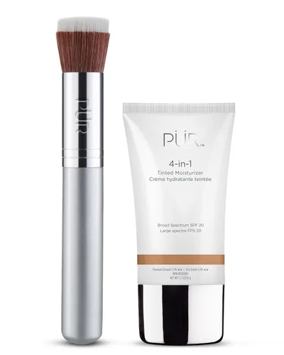 Vista 10 de PÜR MINERALS 4-in-1 Tinted Moisturizer With SPF 20 - Hydrating Face Moisturizer, Primer, & Foundation With Shea Butter, Aloe Vera & Vitamin B3 01.