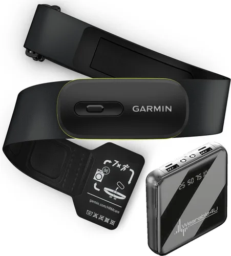 Vista 4 de Garmin HRM 600 Monitor de frecuencia cardíaca premium con dinámica de carrera, correa M – XL (28"-42") – Compatible con relojes inteligentes Garmin