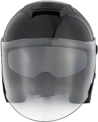 Vista 4 de 1Storm Casco de motocicleta abierto para scooter, clásico Knight Bike, lente dual/visera de sol: HJK526