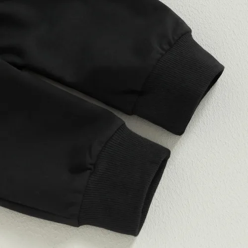 Vista 6 de Conjunto de sudadera de manga larga con cuello redondo y pantalones deportivos para bebés, ropa de invierno para bebé