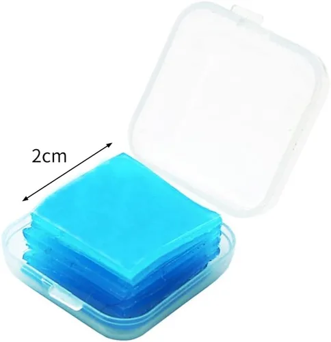 Vista 8 de EUBUY 24 piezas de cera de diamantes, colorido bricolaje pintura de diamantes pegamento arcilla pintura cera contenedores cuadrados organizador caja
