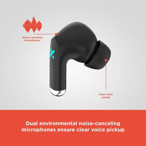Vista 4 de RadioShack Auriculares inalámbricos para juegos con cancelación de ruido 3304452 (negro)