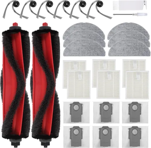 Vista 9 de Piezas de repuesto para aspiradora robot Roborock Q7 M5/M5+, Q7 L5/L5+ Q7M5-19Pcs Kit - Negro