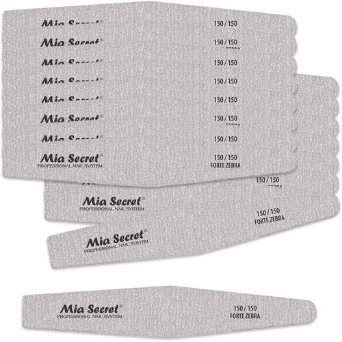 Vista 8 de Mia Secret Forte Zebra Diamond Lima de uñas (centro rosa, 5)