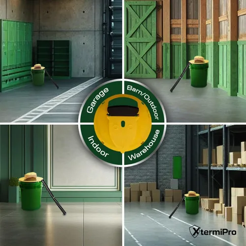 Vista 6 de Trampa de cubo para ratones, paquete de 3, trampa de cubo para ratones y ratas, captura múltiple, trampa para ratones de 5 galones de reinicio