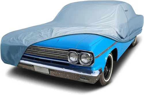 Vista 45 de iCarCover Funda de automóvil personalizada de alta calidad para AMC Ambassador 1965-1973, resistente, impermeable, para todo tipo de clima, lluvia