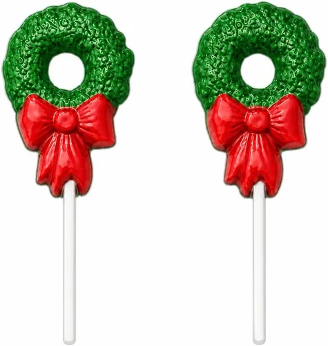 Vista 2 de Corona Lollipop Chocolate Candy Mold Navidad 2044