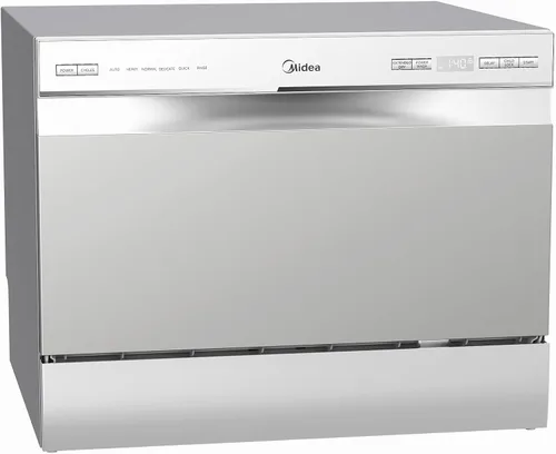 Vista 2 de Midea MDC22P2ASS - Lavavajillas de encimera, 6 ajustes de lugar y 6+2 ciclos de lavado, lavavajillas portátiles, lavavajillas Energy Star
