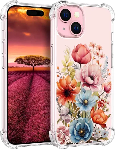Vista 14 de Funda compatible con iPhone 15, bonita funda transparente para mujer, funda de silicona transparente para teléfono, color negro, tigre poderoso