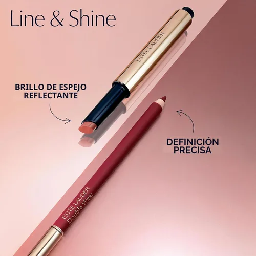 Vista 6 de Estée Lauder Pure Color Melt-On Glosstick para labios Brillo labial voluminizador e hidratante 128 Rubor derretido - Un nude rosado con matices
