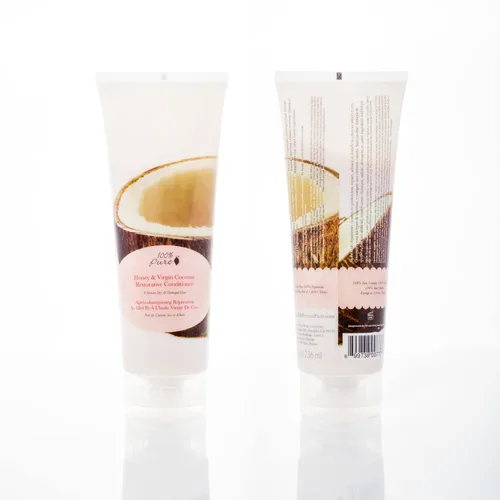 Vista 7 de 100% PURE Honey & Virgin Coconut - Acondicionador restaurador hidratante y reparador de nutrientes para cabello seco dañado, promueve el crecimiento