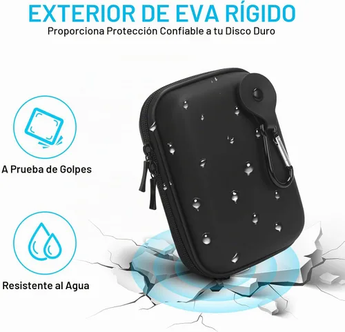 Vista 5 de Lacdo Estuche de transporte para disco duro externo portátil Seagate