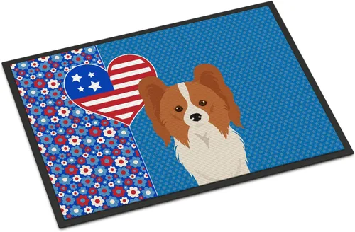 Vista 175 de Caroline's Treasures WDK5119JMAT Airedale Terrier USA - Tapete para interiores o exteriores, 24 x 36 pulgadas, tapete para puerta delantera