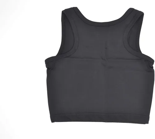 Vista 5 de BaronHong Tomboy Trans Lesbian Pullover Half Length Chest Binder Corset Short Tank Top