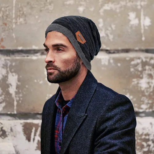 Vista 6 de YSense Mens Winter Warm Slouchy Beanie Oversized Baggy Hat Fleece Lined Knit Skull Cap