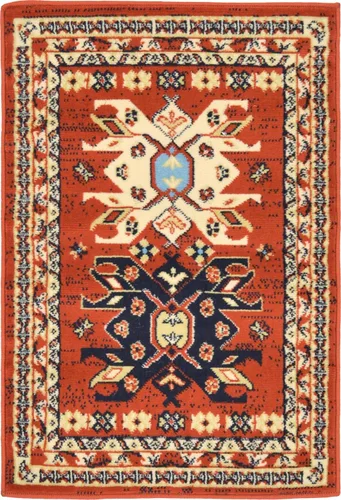 Vista 51 de Unique Loom Taftan Collection - Alfombra de borde geométrico de inspiración tribal (2 pies 2 pulgadas x 3 pies, rectangular, negro/gris)