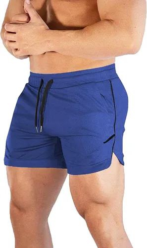 Vista 8 de CEHT Pantalones cortos deportivos para hombre de secado rápido culturismo pantalones cortos de entrenamiento para hombre pantalones cortos