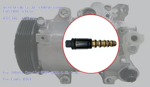 Vista 5 de Electroválvula de control del compresor de CA para TOYOTA Corolla 2009-2010 1.8L 2.4L Camry RAV4,válvula de presión del compresor